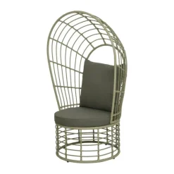 CASA Living Fletstol m. himmel H 151 x B 92 x D 75 cm - Grå