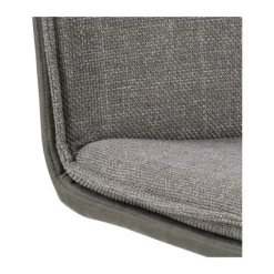 CASA Living Flynn Spisebordsstol H 85 x B 47 x D 59 cm - Stof/stål - Lysegrå