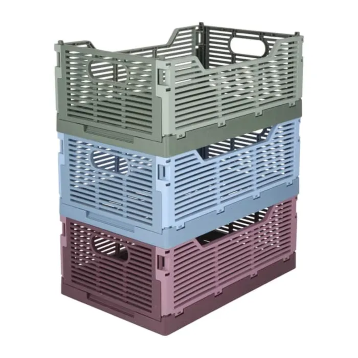 CASA Living Foldekasse B 20,5 x L 30,5 cm - Plastik - Lilla