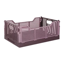 CASA Living Foldekasse B 20,5 x L 30,5 cm - Plastik - Lilla
