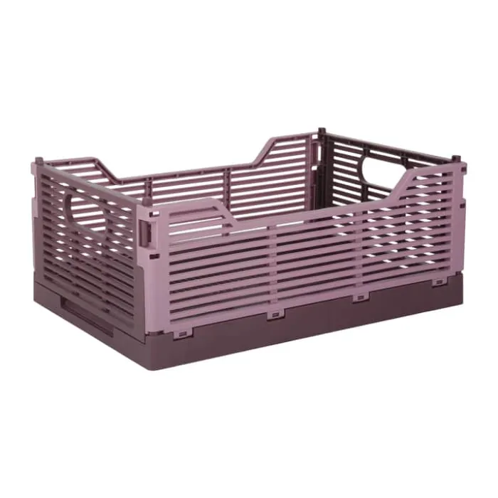 CASA Living Foldekasse B 20,5 x L 30,5 cm - Plastik - Lilla