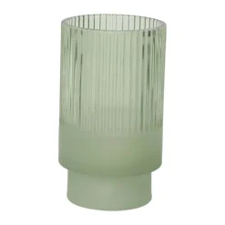 CASA Living Fyrfadsstage H 14 cm - Glas - Grøn