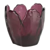 CASA Living Fyrfadsstage H 8 cm - Glas - Bordeaux
