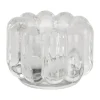 CASA Living Fyrfadsstage Ø 8 x H 6,7 cm - Glas - Klar