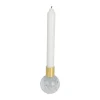 CASA Living Glaslysestage Ø 6 x H 8,2 cm - Glas - Lyseblå