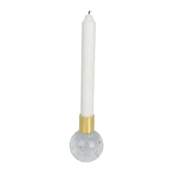 CASA Living Glaslysestage Ø 6 x H 8,2 cm - Glas - Lyseblå