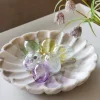 CASA Living Glas påskeæg Ø 5 x H 7 cm - Glas - Lilla prikker