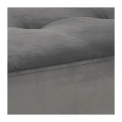 CASA Living Glory Bænk H 45 x B 38 x L 95 cm - Stof/stål - Mørkegrå
