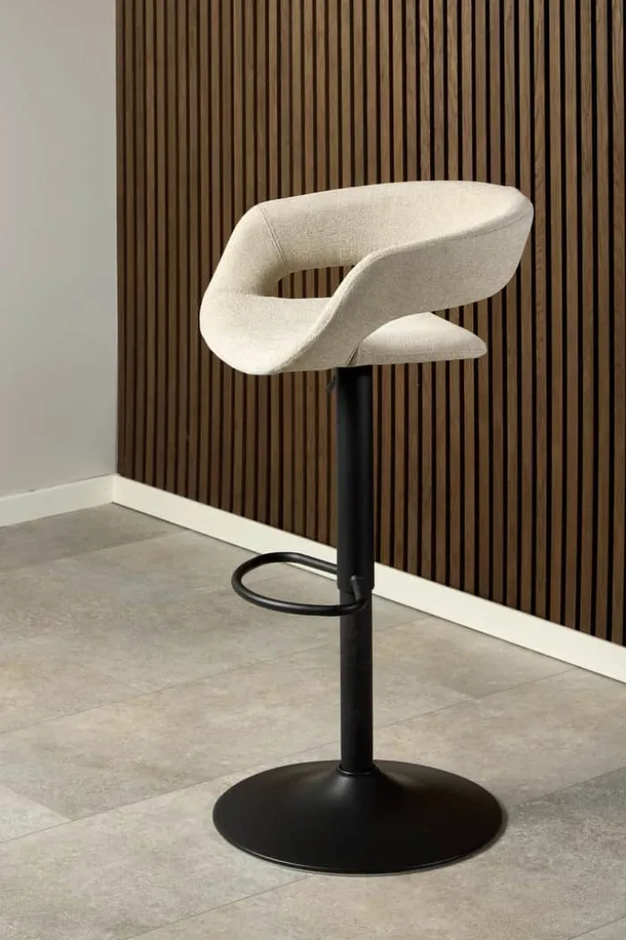 CASA Living Grace Barstol - 2 stk H 101 x B 54,5 x L 48,5 cm - Stof/stål - Sand