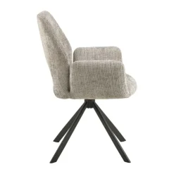 CASA Living Graham Spisebordsstol H 87 x B 59 x L 62 cm - Jute - Grå