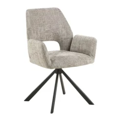 CASA Living Graham Spisebordsstol H 87 x B 59 x L 62 cm - Jute - Grå