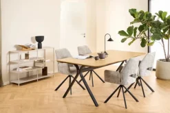 CASA Living Graham Spisebordsstol H 87 x B 59 x L 62 cm - Jute - Grå