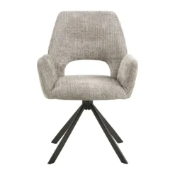CASA Living Graham Spisebordsstol H 87 x B 59 x L 62 cm - Jute - Grå