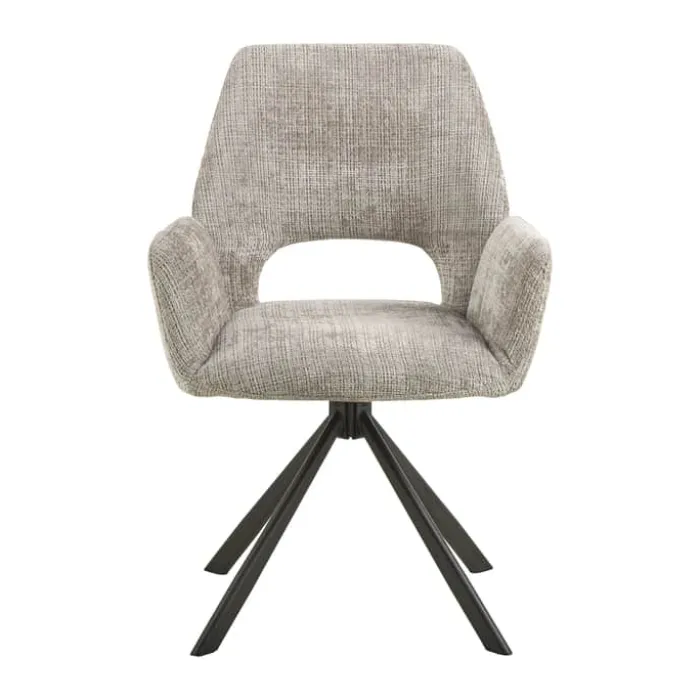 CASA Living Graham Spisebordsstol H 87 x B 59 x L 62 cm - Jute - Grå