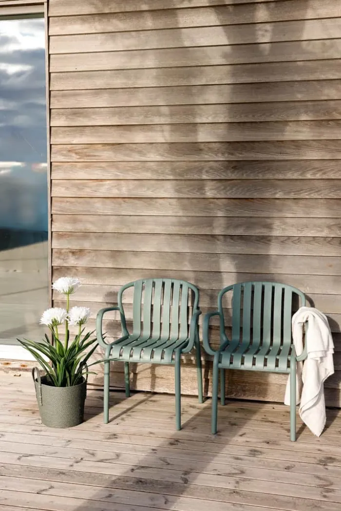 CASA Living Havestol H 79 x B 60 x L 54 cm - Plastik - Grøn