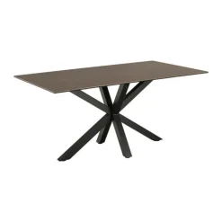 CASA Living Heaven Spisebord H 75,5 x B 160 x L 90 cm - Keramik/metal - Rustbrun lemco/mat sort