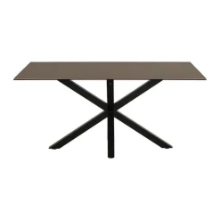 CASA Living Heaven Spisebord H 75,5 x B 160 x L 90 cm - Keramik/metal - Rustbrun lemco/mat sort