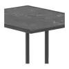 CASA Living Infinity Hjørnebord H 63 x B 43 x D 35 cm - Melamin/metal - Sort