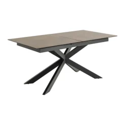CASA Living Irwine Spisebord H 76 x B 210 x L 90 cm - Keramik/stål - Rustbrun