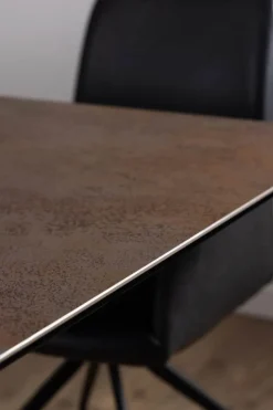 CASA Living Irwine Spisebord H 76 x B 240 x L 100 cm - Keramik/stål - Rustbrun