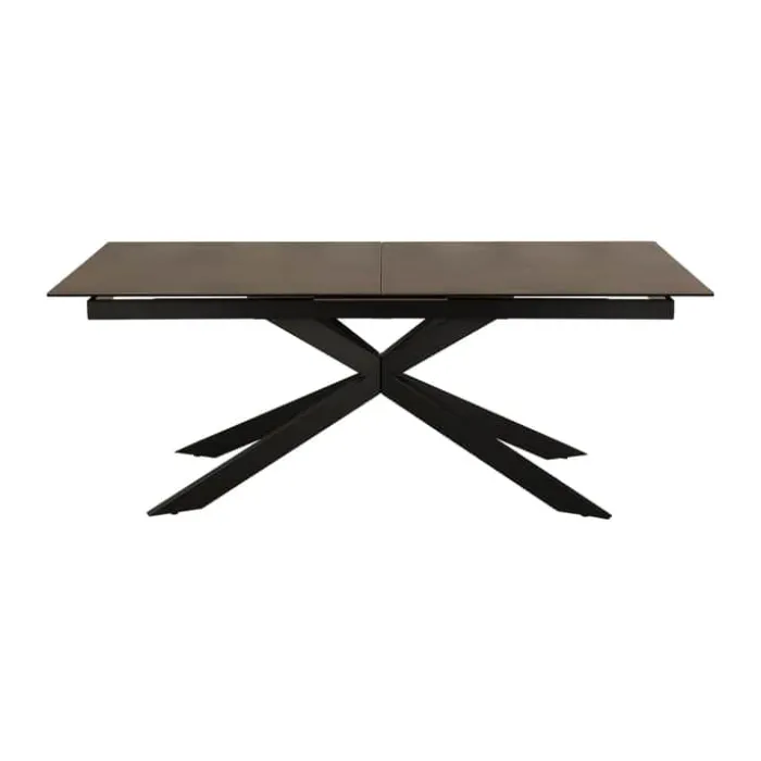 CASA Living Irwine Spisebord H 76 x B 240 x L 100 cm - Keramik/stål - Rustbrun