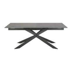 CASA Living Irwine Spisebord H 76 x B 240 x L 100 cm - Keramik/stål - Sort
