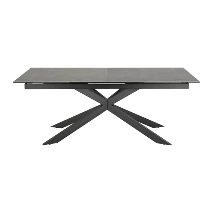 CASA Living Irwine Spisebord H 76 x B 240 x L 100 cm - Keramik/stål - Sort