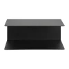CASA Living Joliet Væghylde - 2 stk. H 14 x B 35 x D 20 cm - Metal - Sort