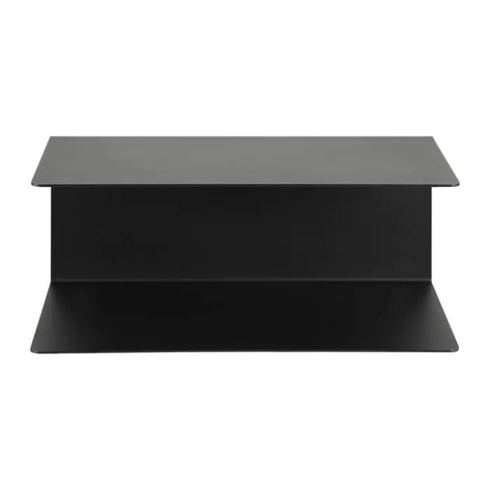 CASA Living Joliet Væghylde - 2 stk. H 14 x B 35 x D 20 cm - Metal - Sort