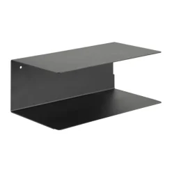 CASA Living Joliet Væghylde - 2 stk. H 14 x B 35 x D 20 cm - Metal - Sort