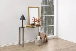 CASA Living Katrine Konsolbord H 76 x B 40 x L 110 cm - Glas/stål - Klar