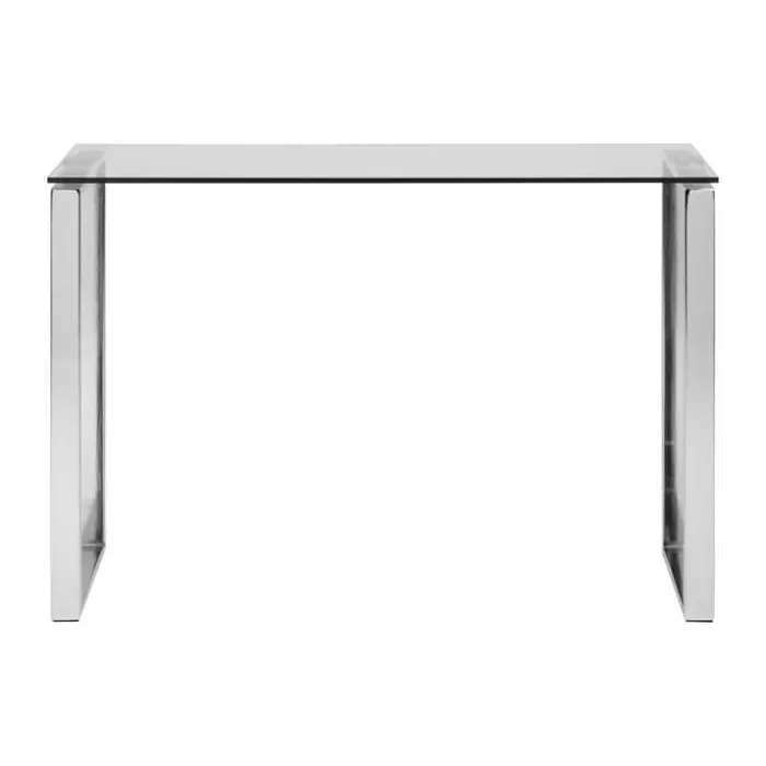 CASA Living Katrine Konsolbord H 76 x B 40 x L 110 cm - Glas/stål - Klar