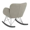 CASA Living Kelsey Gyngestol B 67,5 x H 80 x D 90 cm - Bøgetræ - Lysegrå