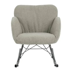 CASA Living Kelsey Gyngestol B 67,5 x H 80 x D 90 cm - Bøgetræ - Lysegrå