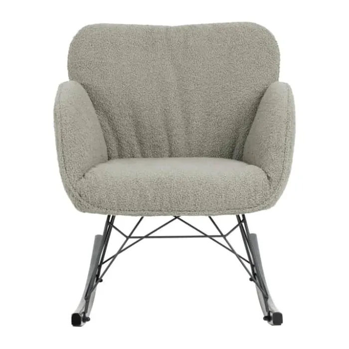 CASA Living Kelsey Gyngestol B 67,5 x H 80 x D 90 cm - Bøgetræ - Lysegrå
