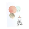 CASA Living Kort - Hurra for dig H 17 x B 11,5 cm - Papir - Lys turkis