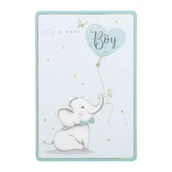 CASA Living Kort - It's A Baby Boy H 17 x B 11,5 cm - Papir - Lyseblå