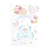 CASA Living Kort - På Bryllupsdagen H 17 x B 11,5 cm - Papir - Hvid/multi