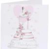 CASA Living Kort Til Brudeparret H 7,5 x B 7,5 cm - Papir - Lyserød