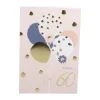 CASA Living Kort - Tillykke 60 år H 17 x B 11,5 cm - Papir - Lyserød