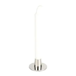CASA Living Kronelysestage H 3,4 cm - Metal - Sølvfarvet
