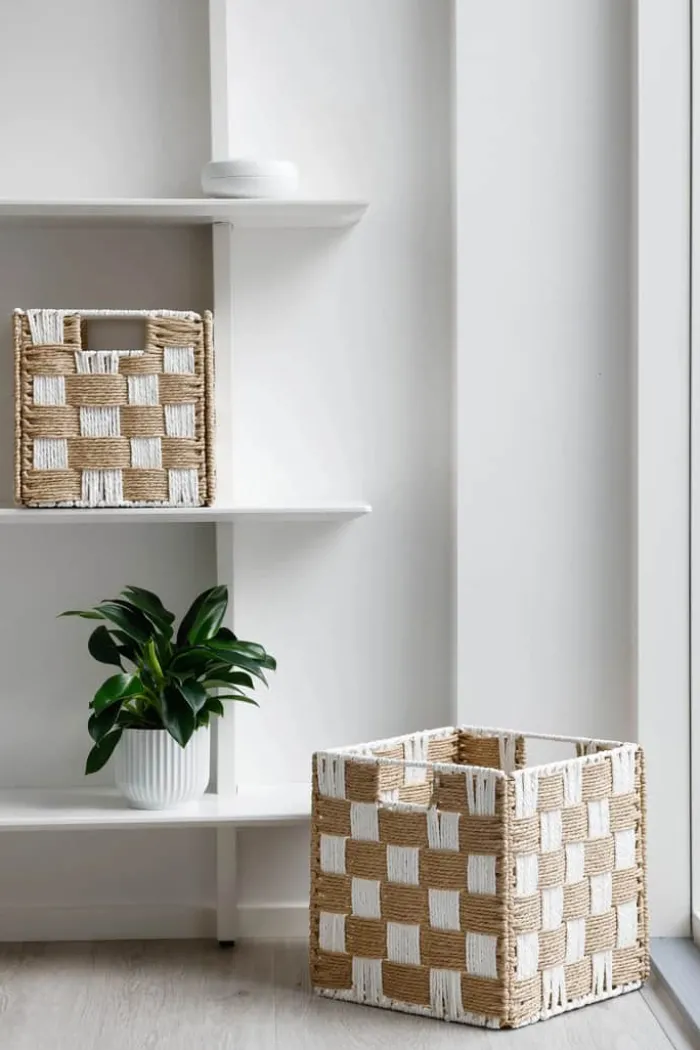 CASA Living Kurv H 30 cm - Papirgarn - Natur