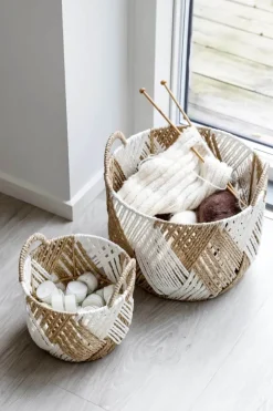CASA Living Kurv Ø 20 x H 20 cm - Papirgarn - Natur