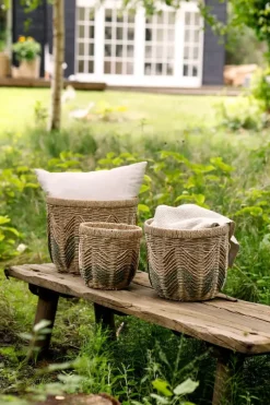 CASA Living Kurv Ø 31 x H 28 cm - Papirgarn - Natur