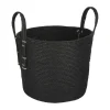 CASA Living Kurv Ø 33 x H 28 cm - Polyethylen - Sort