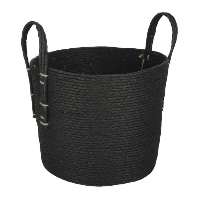 CASA Living Kurv Ø 33 x H 28 cm - Polyethylen - Sort