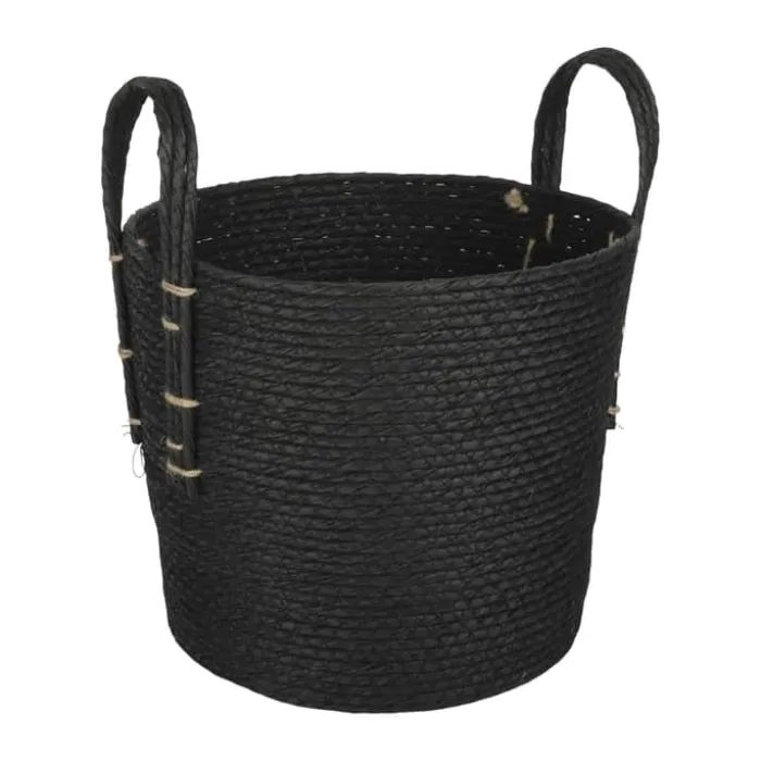 CASA Living Kurv Ø 28 x H 25 cm - Polyethylen - Sort