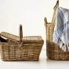 CASA Living Kurv Ø 20 x H 20 cm - Rattan - Grå
