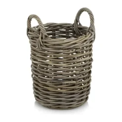 CASA Living Kurv Ø 20 x H 20 cm - Rattan - Grå