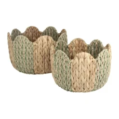 CASA Living Kurv Ø 30 x H 22 cm - Vandhyacint/papirgarn